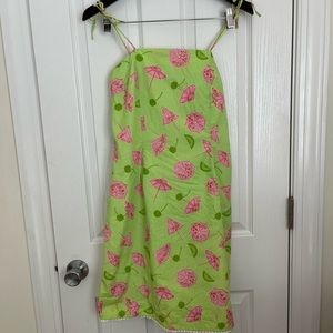 Size 10 Lilly Pulitzer Shoulder Tie Dress in Singapore Sling pattern